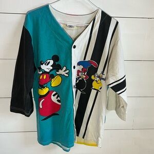 Vintage Disney Mickey Mouse Shooting Pool Shirt